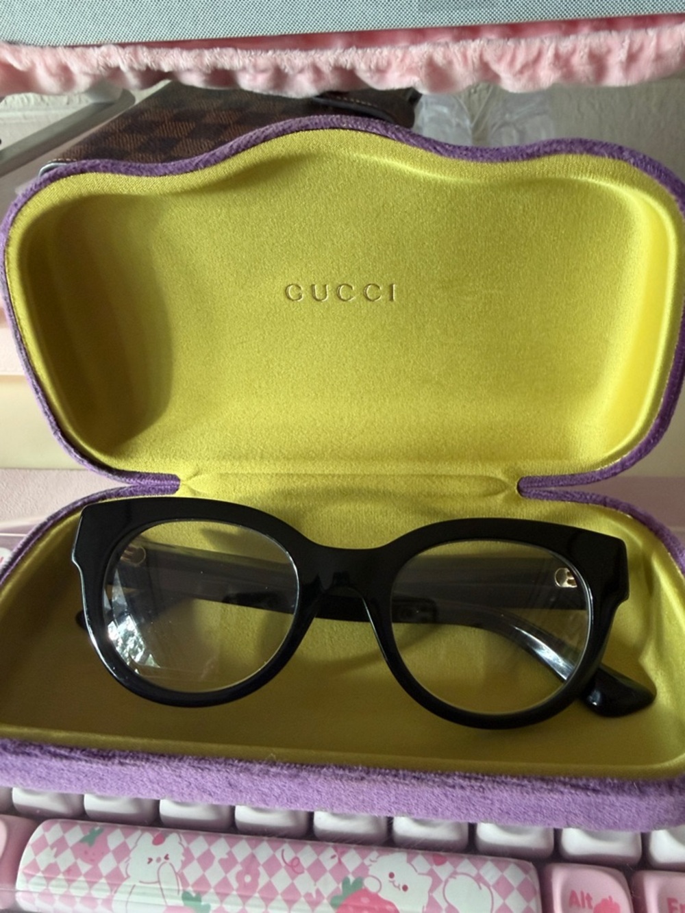 Gucci Black Cat-Eye Glasses